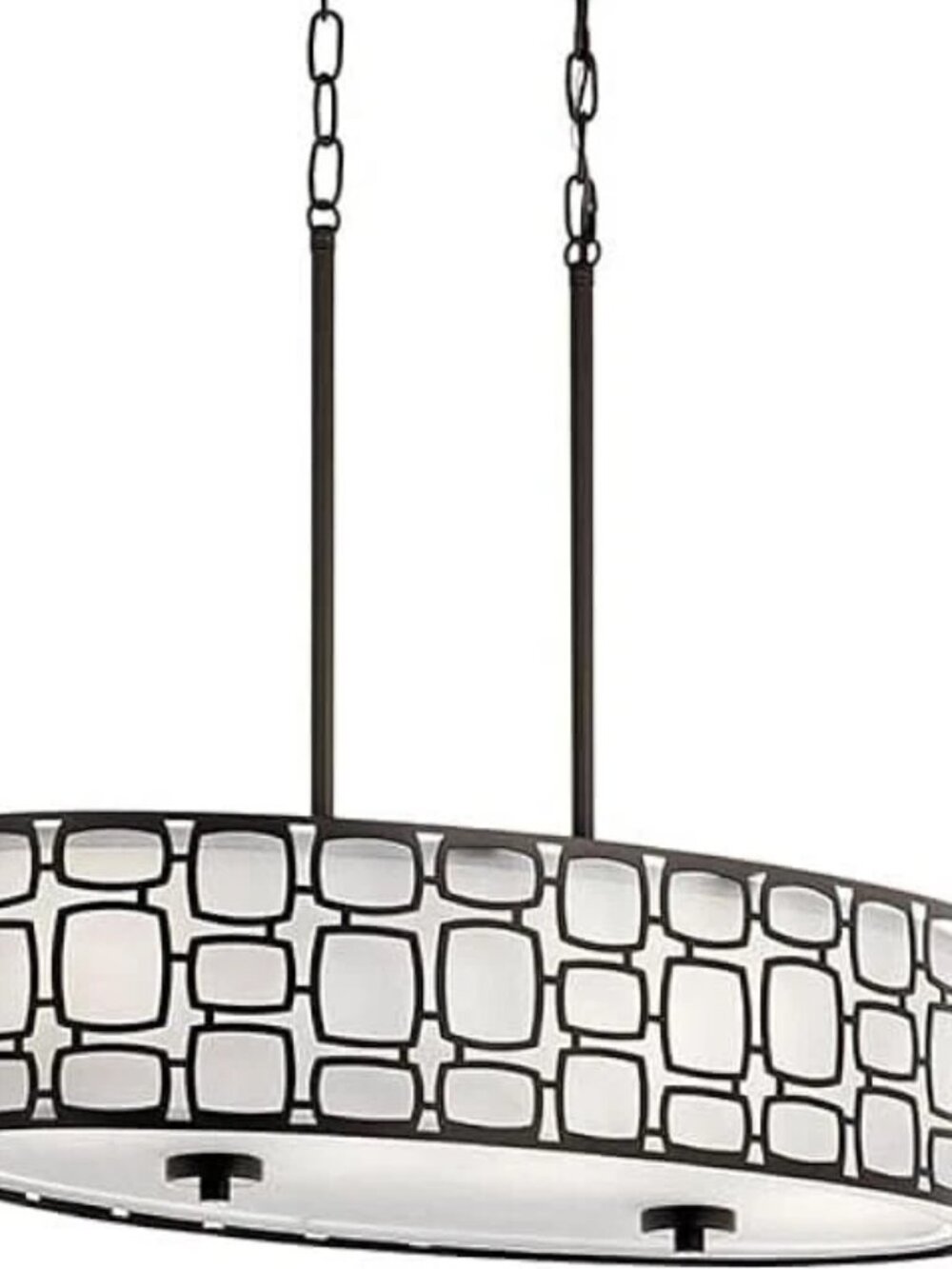 Kichler #0729654 - Sabine 4 Light Brushed Nickel Drum Pendant Light
